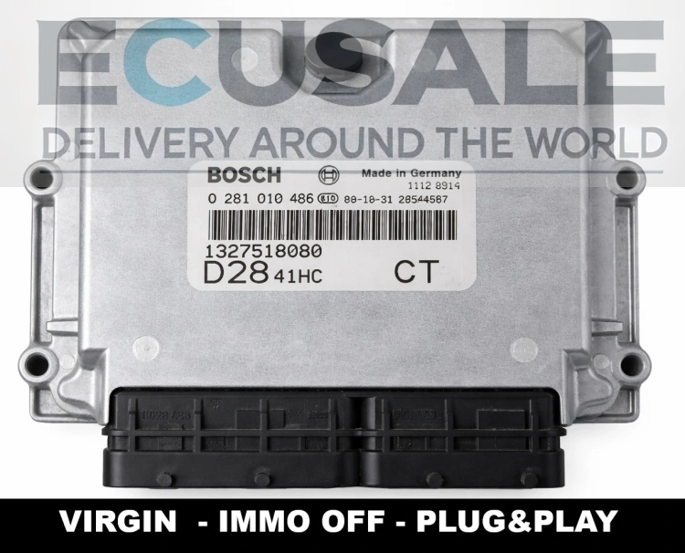 steuergerät BOSCH 0281010486 1327518080 FIAT Ducato Peugeot Boxer 2.8 JTD IMMO OFF