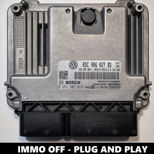 03C906027BD 0261S07018 sterownik silnika Bosch VW / Seat / Skoda 1.4 TSI