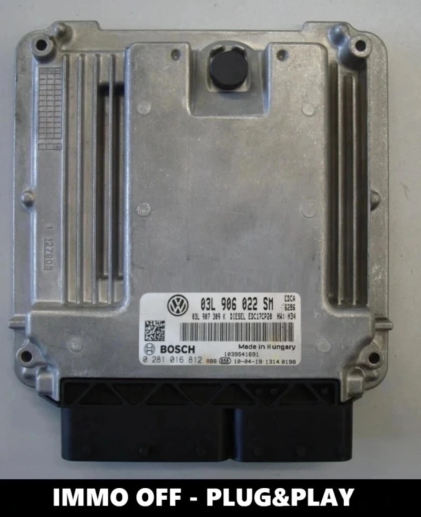 03L906022SM 0281016812 engine ECU Bosch VW Amarok 2.0 TDI