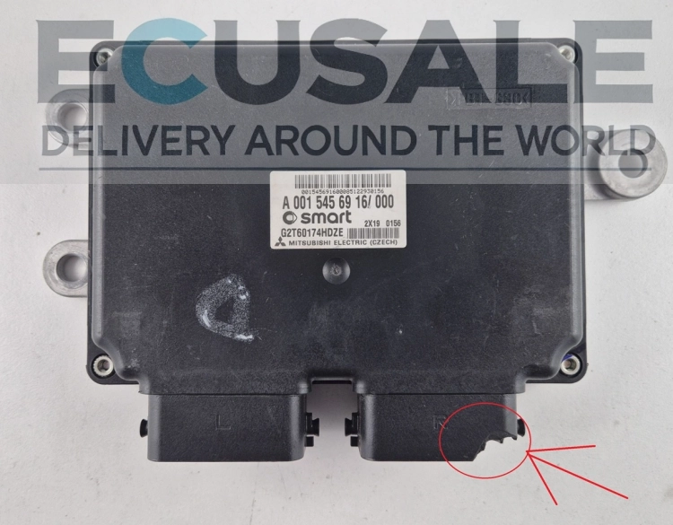 centralina de transmissão TCU Smart Fortwo II A0015456916 G2T60174HDZE