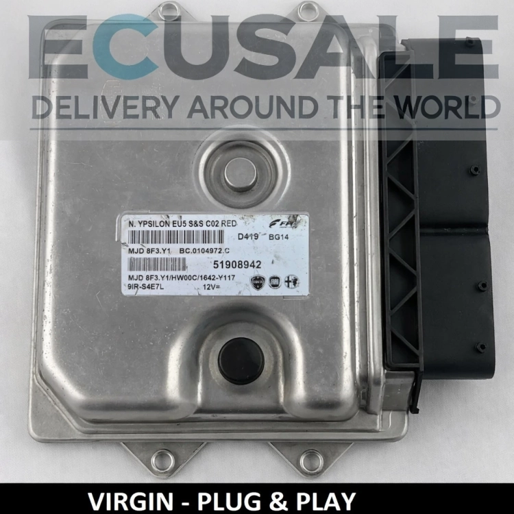 Centralita de motor VIRGIN Lancia Ypsilon 1.3 51908942 MJD8F3.Y1 Plug and Play – lista para instalar