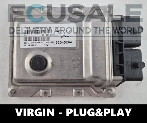 engine control unit 52045264 9GF.TE FIAT PANDA 1.2 8V ECU VIRGIN Plug&amp;amp;Play