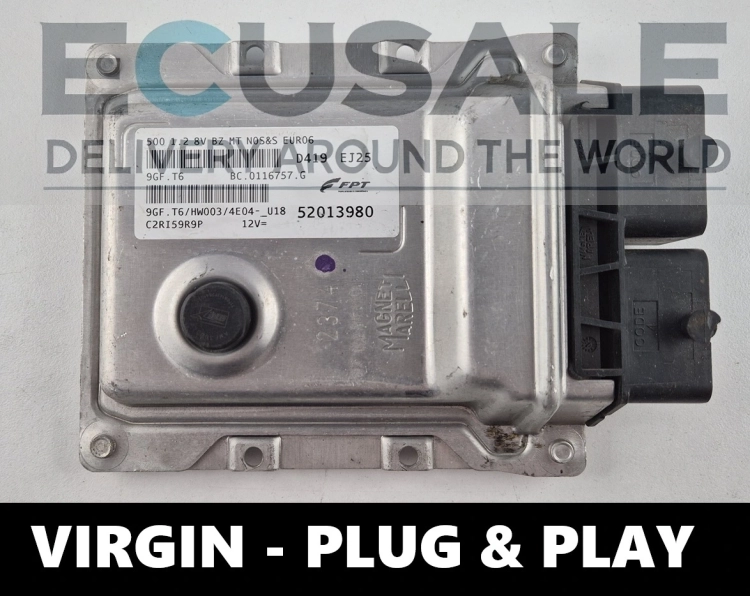 Motorsteuergerät 52013980 9GF.T6 BC0116757G FIAT 500 1.2 8V EURO6 VIRGIN Plug&amp;amp;amp;Play