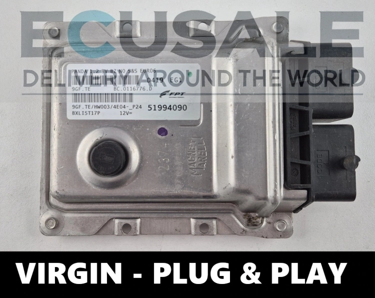 Centralina do motor 51994090 9GF.TE FIAT PANDA 1.2 8V EURO6 ECU VIRGIN Plug&amp;amp;amp;Play