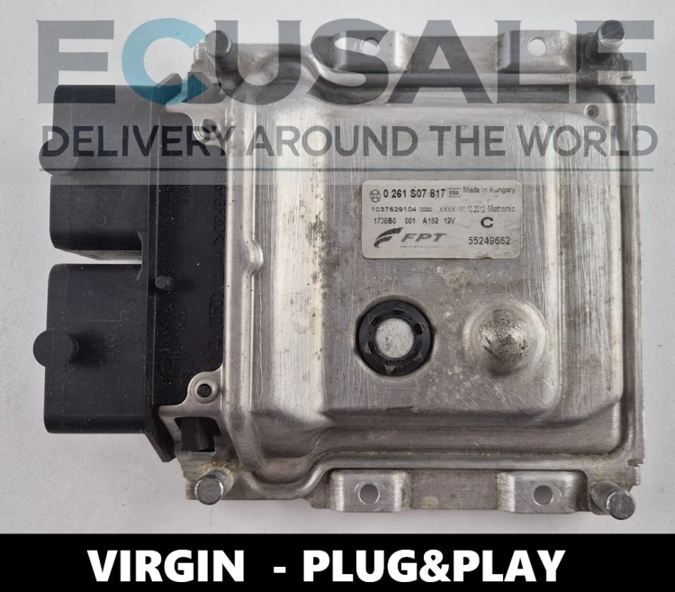 ECU 55249662 0261S07817 Fiat 500L 1.4 gasolina Centralita de motor VIRGIN