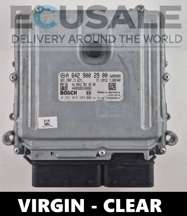 sterownik silnika 0281016383 A6429002900 Mercedes 3.0 CDI Bosch CR6P.15 virgin reset