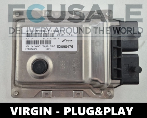 ECU Engine controller 52098476 9GF.D4 BC0171468A FIAT 500 1.2 8V VIRGIN Plug and Play