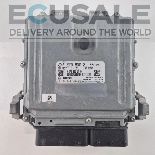 Centralita de motor Mercedes A2709002100 Bosch 0261S09816 MED17.7.2 usada comprobada con garantía