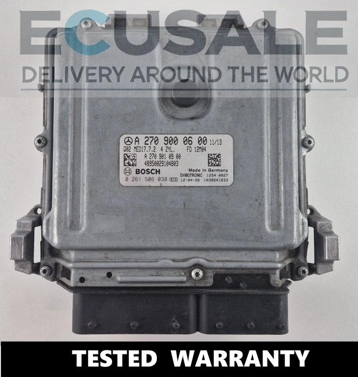 Sterownik silnika Mercedes A2709000600 Bosch 0261S06038 MED17.7.2 sprawdzony moduł ECU