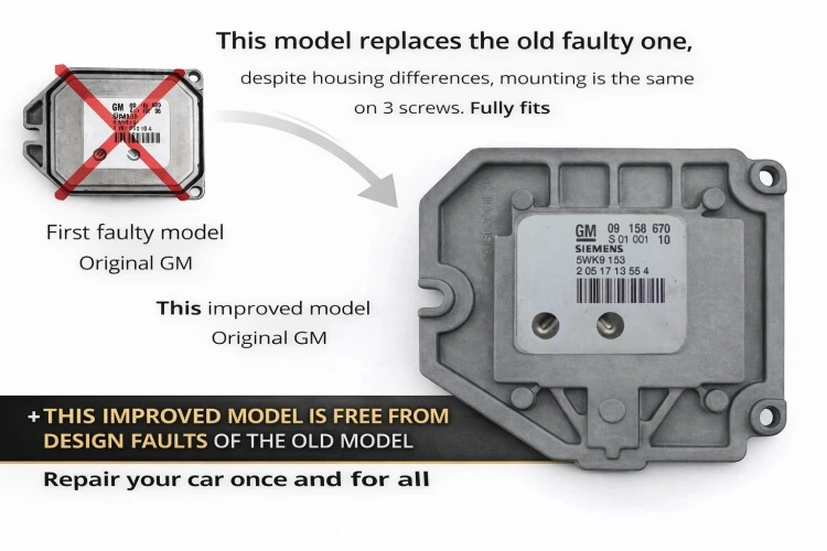 09158670 5WK9153 engine control unit Siemens Opel Astra G / Zafira A / Vectra B 1.8 16V Z18XE Virgin – newer type