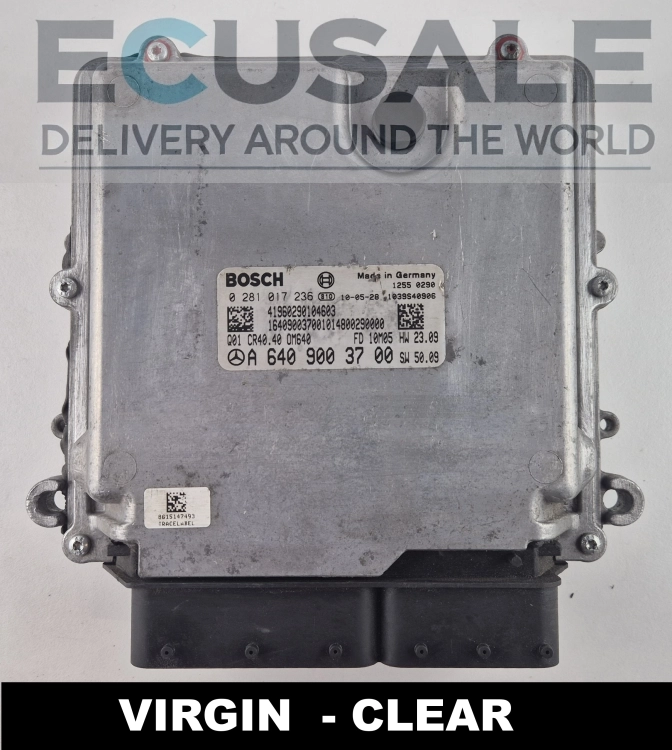 Centralita de motor Bosch 0281017236 A6409003700 Mercedes B-Class W245 B200 CDI CR40 VIRGIN