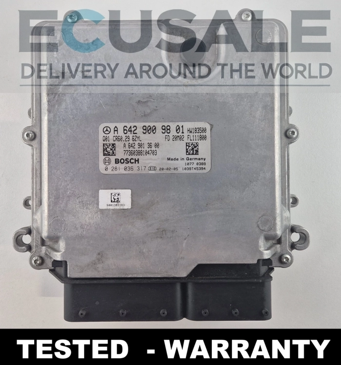 A6429009801 0281036317 ECU engine controller Mercedes 3.0 CDI OM642 CR6.29 Bosch ECU
