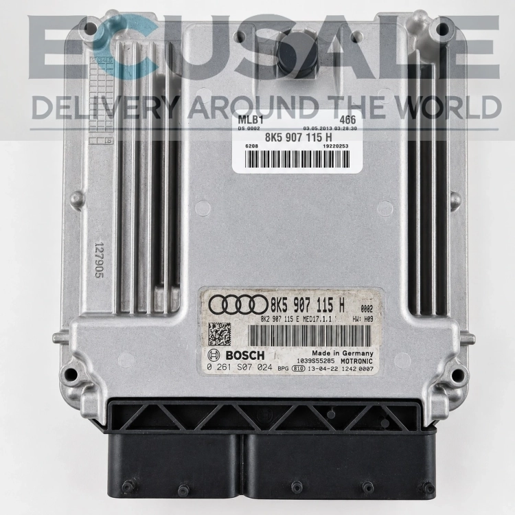 8K5907115H 0261S07024 Centralina motore Audi A4 B8 2.0 TFSI Bosch ECU