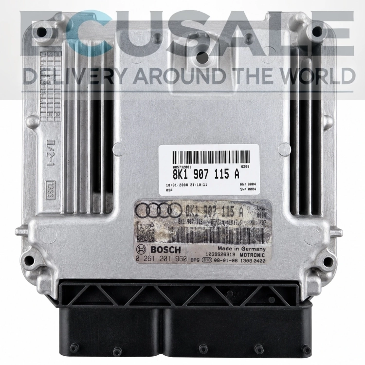 8K1907115A 0261201960 ECU engine controller Audi A4 B8 1.8 TFSI Bosch MED17.5 ECU