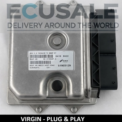 51903129 ECU engine controller VIRGIN Fiat 500 0.9 TwinAir 85 KM IAW 8GSF.H9 Plug and Play