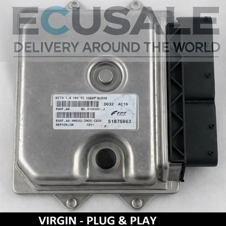 51875963 BC0100691J 8GMF.A4 sterownik silnika Alfa Romeo MiTo 1.4 Turbo 135KM VIRGIN Plug Play
