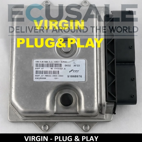 51868976 BC0102067B 8GMF.A7 Centralita de motor Fiat Grande Punto 1.4 T-Jet 135KM VIRGIN Plug Play