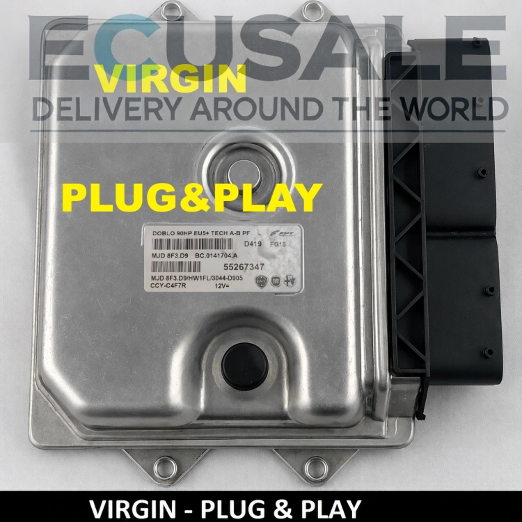 ECU 55267347 MJD8F3.D9 do Fiat Doblo 1.3 Multijet Diesel sprawdzony sterownik silnika