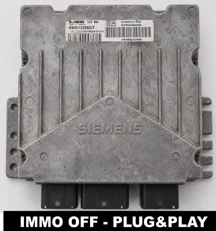 SID801 5WS40025DT 9644860380 Centralina do motor Citroen Berlingo Peugeot Partner 2.0 HDI IMMO OFF