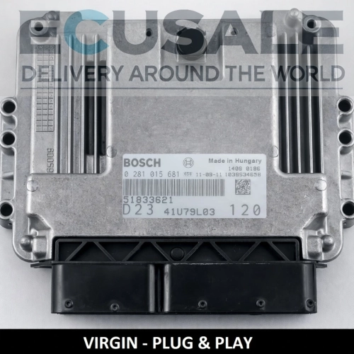 51833621 0281015681 Motorsteuergerät Fiat Ducato 2.3 JTD Bosch Virgin Plug and Play