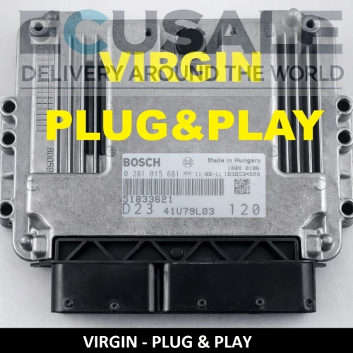 ECU Fiat Ducato 2.3 Multijet 51833621 0281015681 Bosch EDC16C39 Centralina do motor Virgin