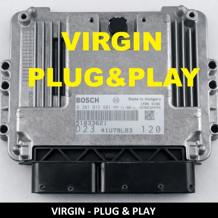 ECU Fiat Ducato 2.3 Multijet 51833621 0281015681 Bosch EDC16C39 sterownik silnika Virgin