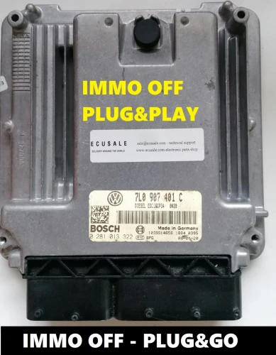 7L0907401C 0281013322 engine ECU Bosch VW Touareg 3.0 TDI