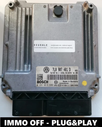 7L0907401D 0281013686 sterownik silnika Bosch VW Touareg 3.0 TDI