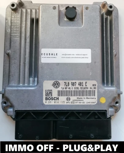 0281014115 7L0907401E engine ECU Bosch VW Touareg 3.0 TDI