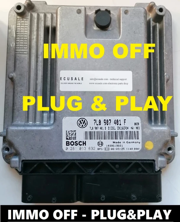 sterownik silnika VW Touareg V6 3.0 TDI 0281013692 7L0907401F