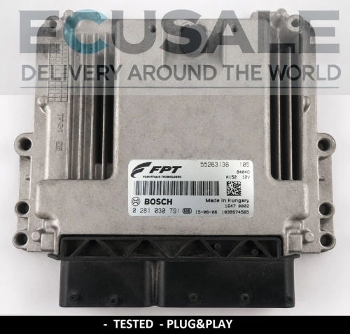 55263136 0281030791 ECU engine controller Bosch EDC17C49 Alfa Romeo Giulietta 1.6 JTDM VIRGIN Plug &amp;amp; Play
