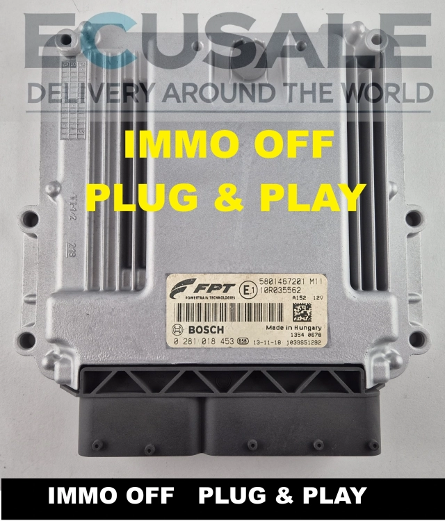 0281018453 5801467201 IMMO OFF Centralina do motor ECU Iveco Daily 3.0 HPI HPT Plug &amp;amp;amp; Play