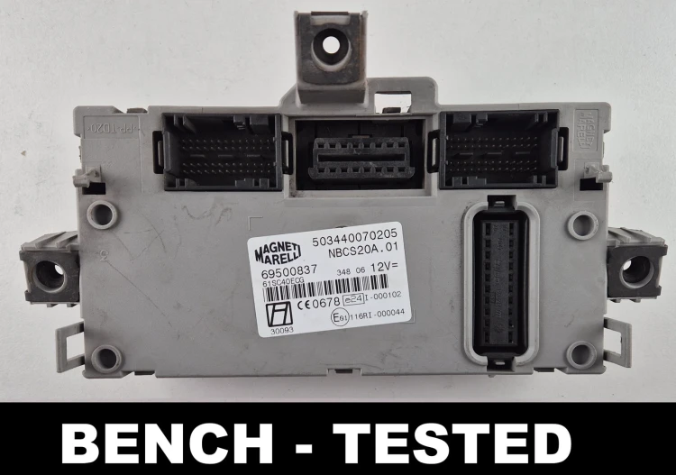 69500837 503440070205 BCM Body Computer Modul Iveco Daily Magneti Marelli NBCS20A.01 Bench Tested