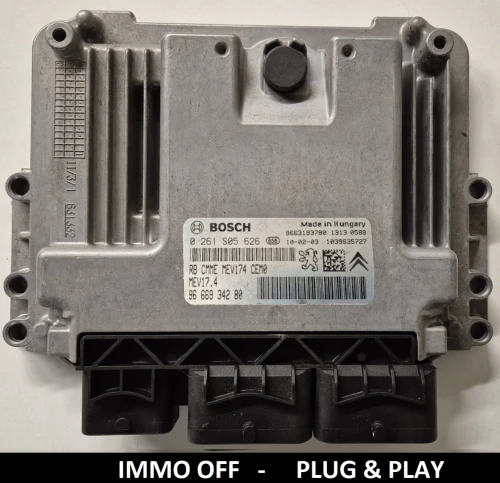 0261S05626 9666934280 Motorsteuergerät Bosch Peugeot Citroën 1.6 VTi IMMO OFF
