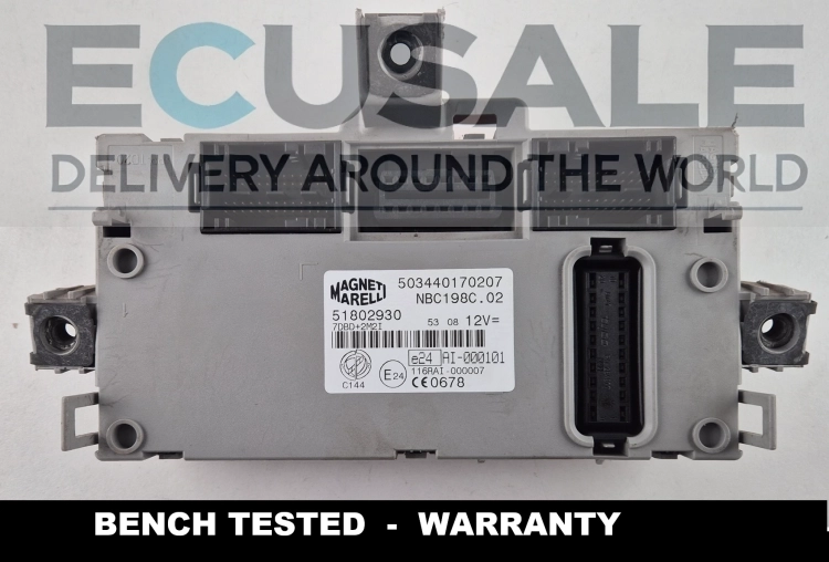 503440170207 51802930 Module BCM Body Computer Fiat Bravo II NBC198C.02 Magneti Marelli