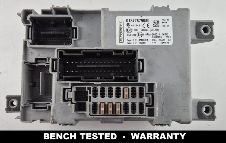 01372879080 28385830 módulo de controle BCM BSI Fiat Fiorino Qubo Citroen Nemo Peugeot Bipper Delphi