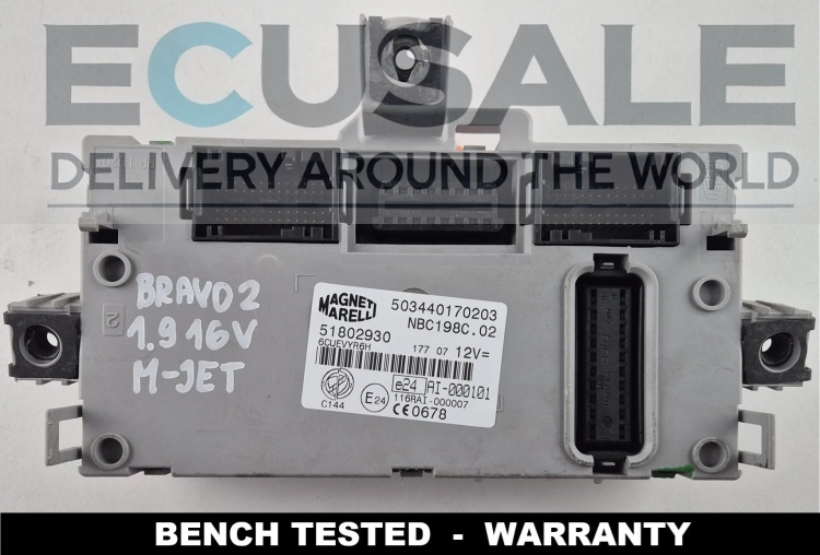 503440170203 51802930 module BCM Body Computer Fiat Bravo II 1.9 Multijet NBC198C.02 Magneti Marelli