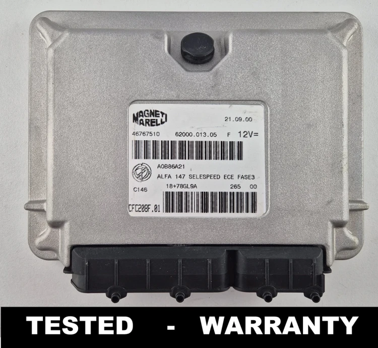 46767510 CFC208F.01 centralina de transmissão TCU Alfa Romeo 147 Selespeed Magneti Marelli