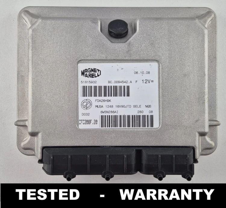 51815932 CFC208F.20 centralina de transmissão TCU Lancia Musa 1.3 JTD Selespeed Magneti Marelli