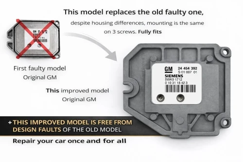 24454392 5WK91712 sterownik silnika Siemens Opel Astra G / Zafira A / Vectra B 1.8 16V Z18XE Virgin – nowszy typ