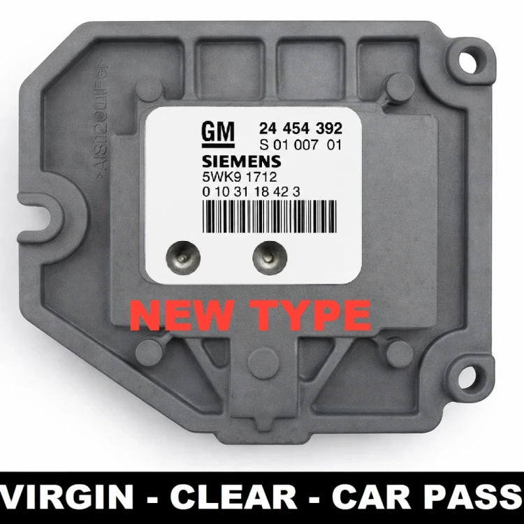 24454392 5WK91712 centralina motore Siemens Opel Astra G / Zafira A / Vectra B 1.8 16V Z18XE Virgin – nuovo tipo – vista aggi