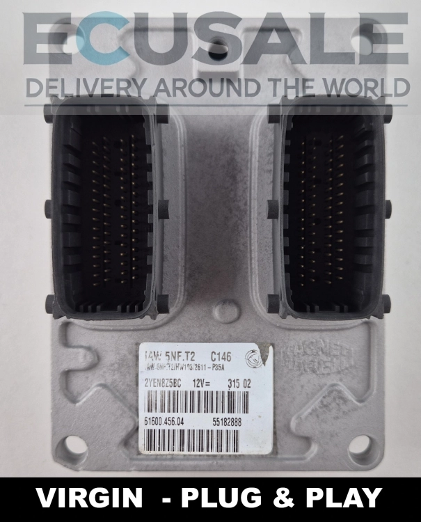 55182888 IAW 5NF.T2 61600.456.04 Centralita de motor Fiat Stilo 1.6 16V Virgin Plug and Play