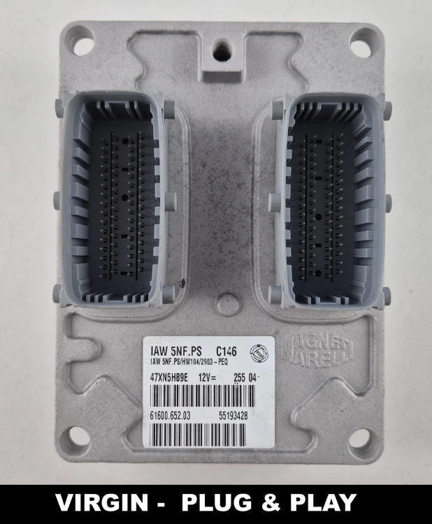 55193428 IAW 5NF.PS 61600.652.03 Centralita de motor ECU Fiat Punto 1.2 8V Virgin Plug and Play