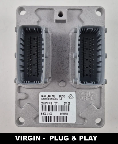 51758235 IAW 5NF.S8 61600.619.03 Centralita de motor Fiat Panda 1.2 8V 4x4 Virgin Plug and Play
