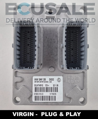 51758235 IAW 5NF.S8 61600.619.03 Motorsteuergerät Fiat Panda 1.2 8V 4x4 Virgin Plug and Play
