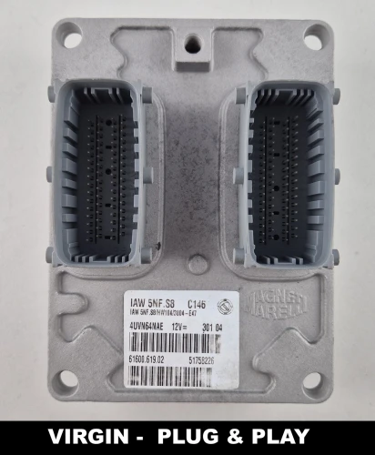 Centralita de motor 51758226 61600.619.02 IAW 5NF.S8 Fiat Panda 1.2 8V Virgin Plug &amp;amp;amp; Play