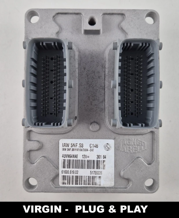 Centralita de motor 51758226 61600.619.02 IAW 5NF.S8 Fiat Panda 1.2 8V Virgin Plug &amp;amp;amp; Play