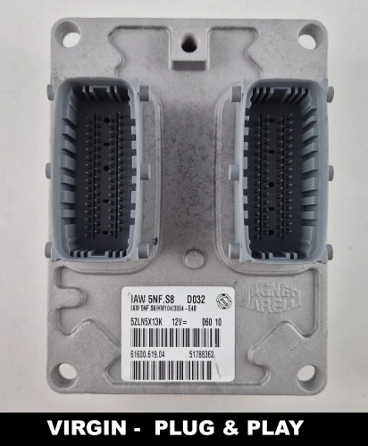 51788362 61600.619.04 Centralita de motor Fiat Panda 1.2 8V 4x4 IAW 5NF.S8 Virgin Plug &amp;amp;amp; Play