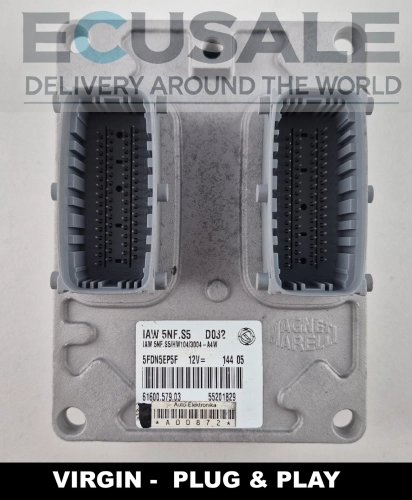 55201829 61600.579.03 IAW 5NF.S5 ECU engine controller Fiat Panda 1.2 8V Virgin Plug &amp;amp; Play