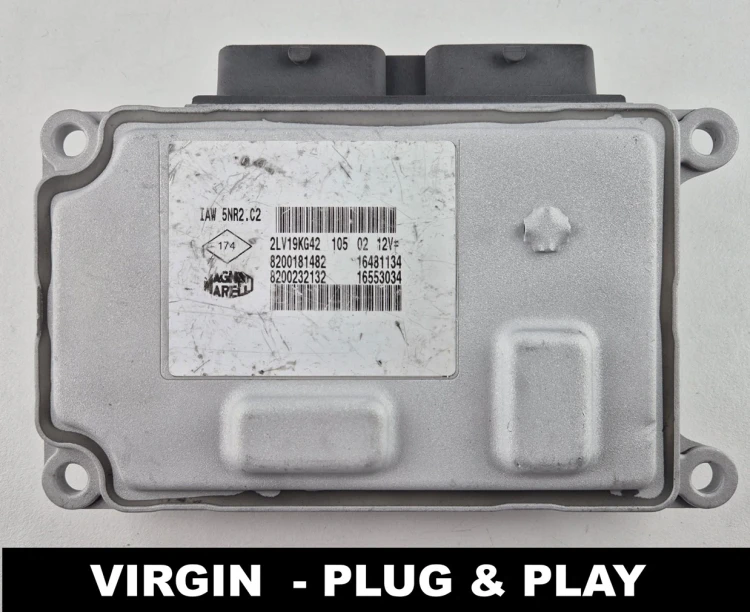 Centralita de motor 8200232132 Magneti Marelli IAW 5NR2.C2 8200181482  Renault Clio 1.2 16V VIRGIN